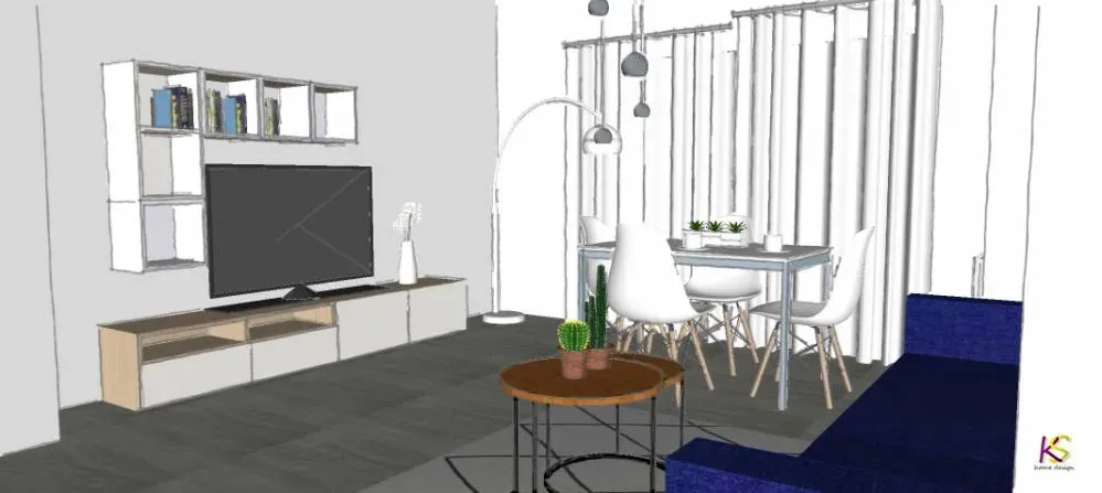 Rénovation 2 pièces AIR BNB 52 m2 Cannes (4webp