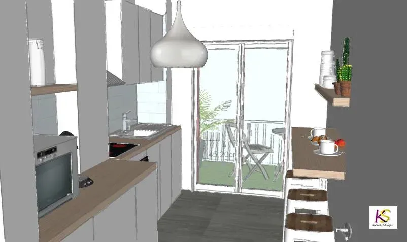 Rénovation 2 pièces AIR BNB 52 m2 Cannes (6webp